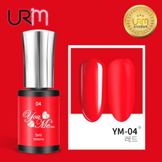 유리미 젤네일 유미 컬러젤 5ml 39컬러, 04_YM-04 레드, 5g, 1개