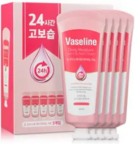 바세린 24h 고보습 핸드크림 핸드로션 60ml 5개입 세트, 5개